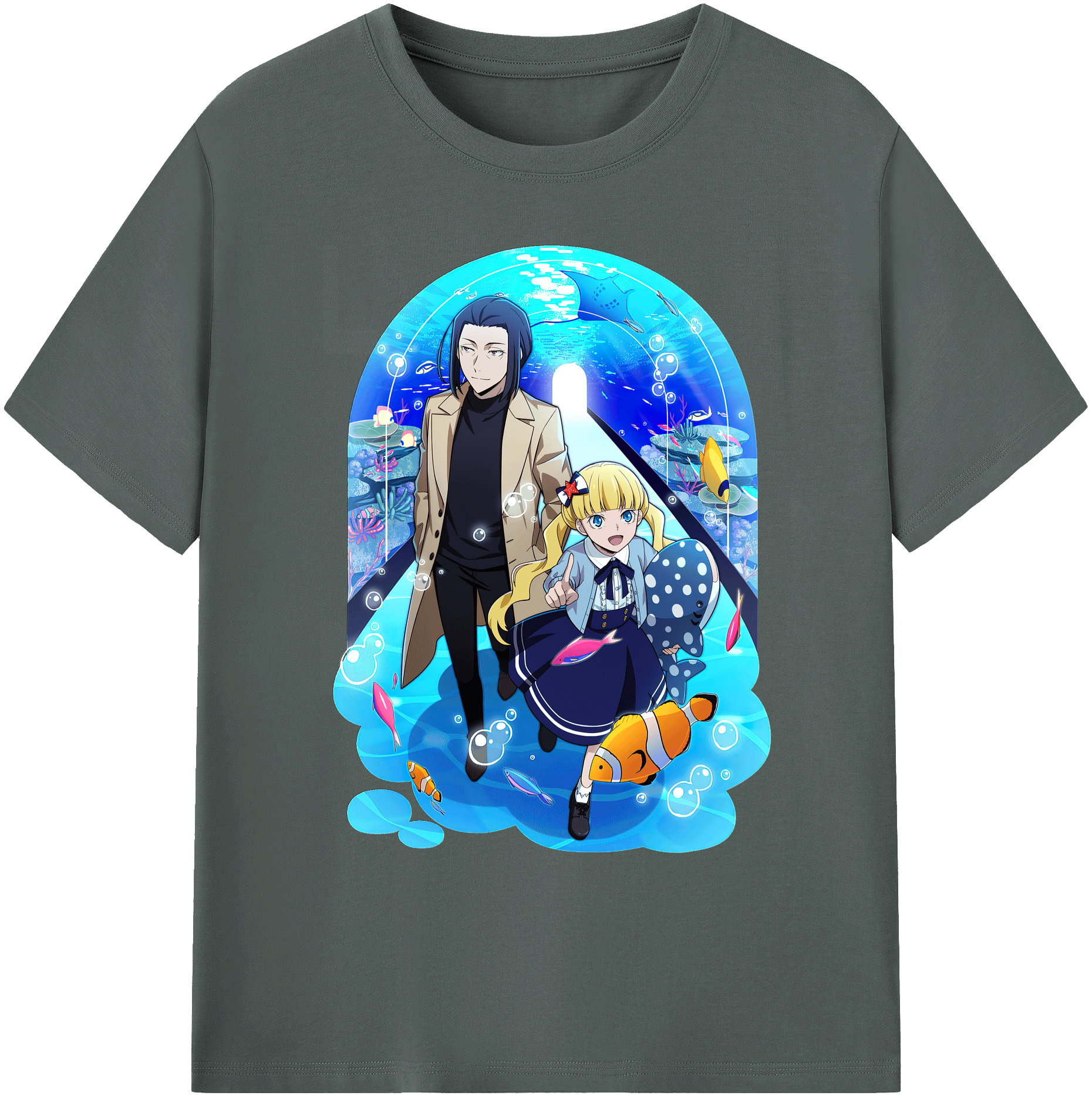 （画像用） 文豪ストレイドッグス Bungo Stray Dogs 綿100％ メンズ半袖Tシャツ｜肌触りやわらか＆通気性